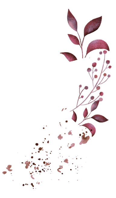 Right decorative leaf